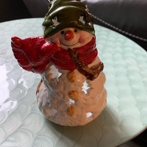 Hallmark snowman tea light holder decoration